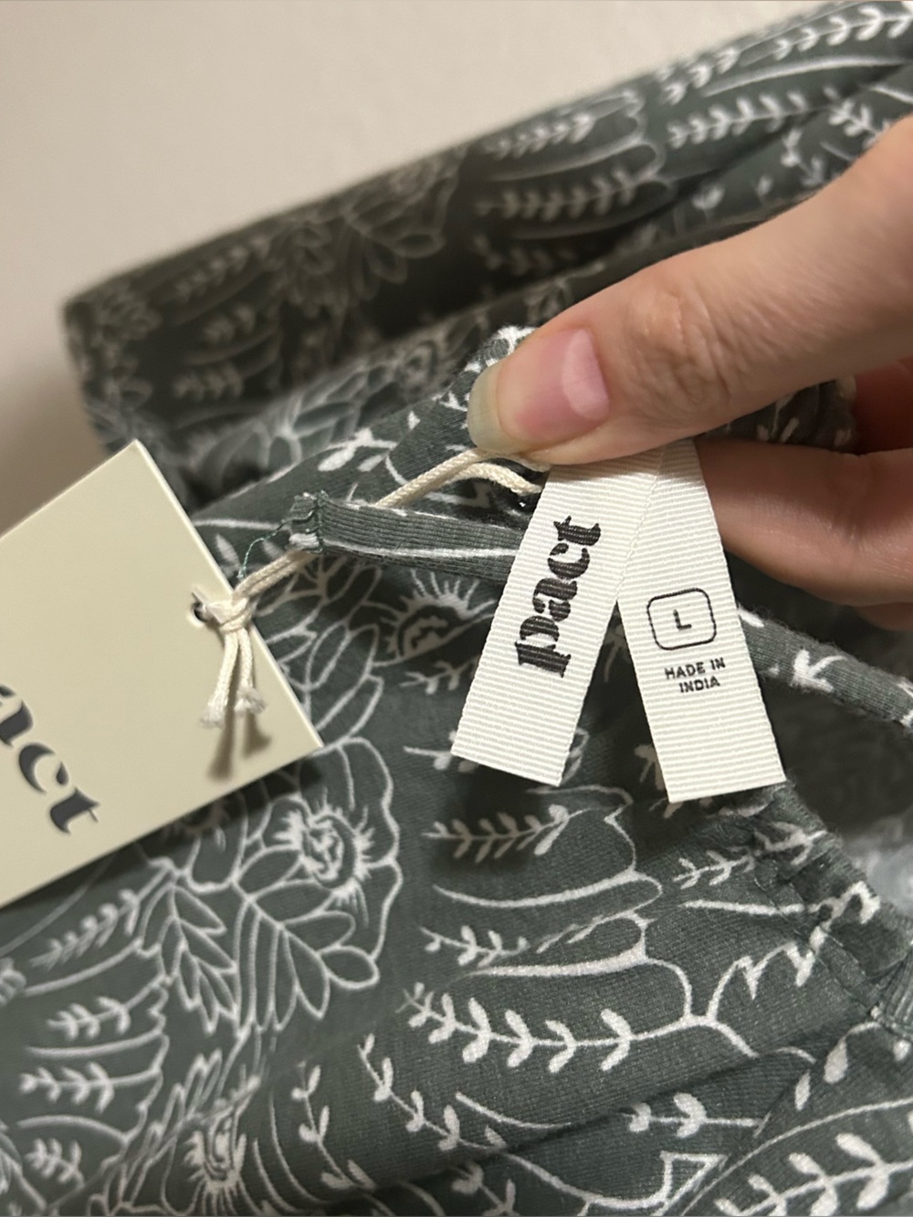 Pact Green Printed Square-Neck Midi Dress - Picture 8 of 11